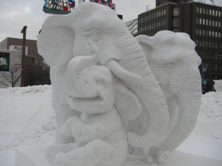 elephant snow
